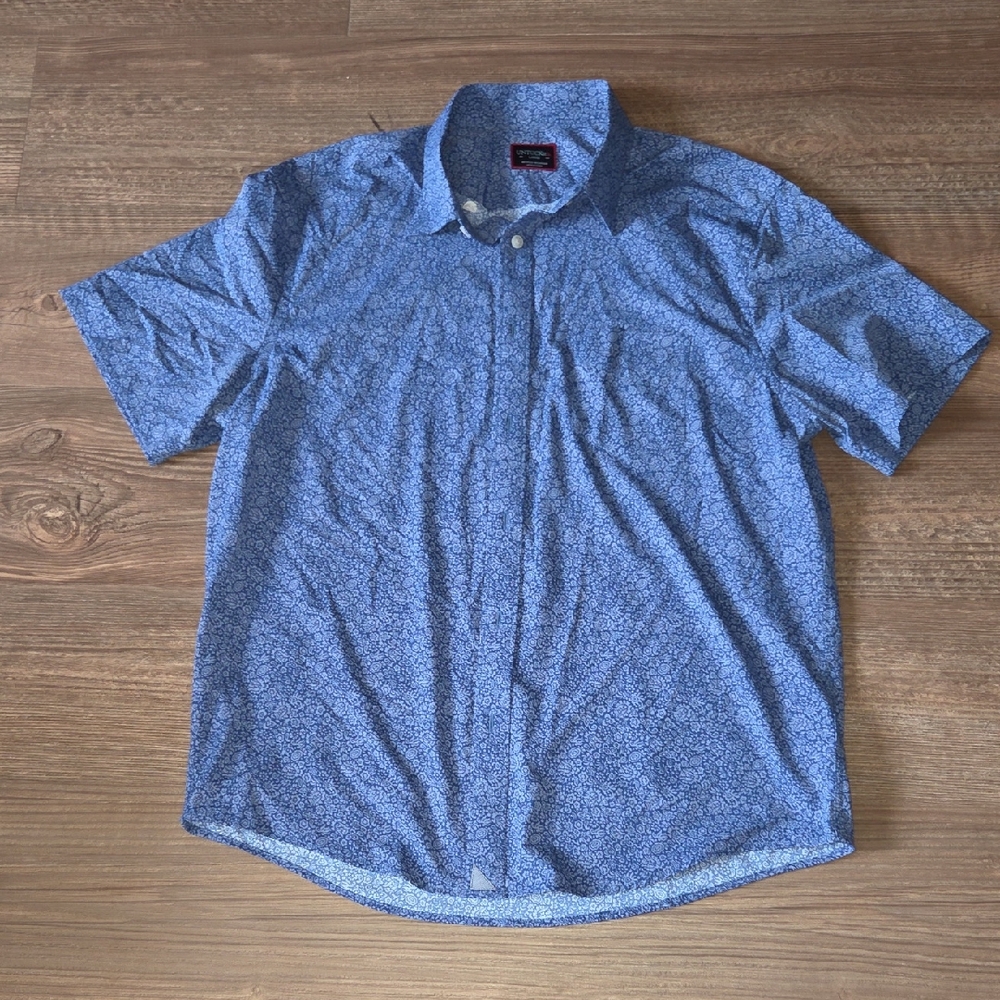Men's Blue Patterned Shirt